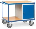 fetra 2433, Stahl, Blau, 600 kg, 4 Rad/R&auml;der, 20 cm, 80 cm