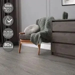 ML-Design Selbstklebende PVC Bodenbelag, 11,15 m2/80 Vinyl-Dielen, Eiche Grau -...