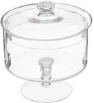 5five Simply Smart Bonboniere Gateaux auf Fu&szlig;, Keksdose, Glas, Transparent,...