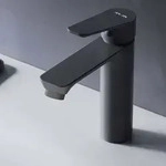 AM.PM Wasserhahn Bad Schwarz Waschtischarmatur Bad Armatur Mischbatterie