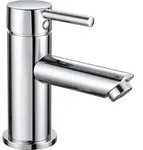 Aloni Waschtischmischer Einhebel Armatur Kalt-/Warmwasser Chrom - Silber