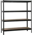 SCHULTE Regalwelt Schwerlastregal XXL mit 4 MDF B&ouml;den 180x160x60 cm (HxBxT),...