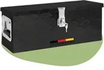 DELUKE&reg; Aluminiumbox mit Deckel - Abschlie&szlig;bar | Alubox Deichselbox Alu