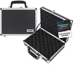HMF 14401-02 Alu Transportkoffer Zahlenschloss, 31 x 11 x 26 cm - Schwarz