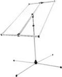 STEWI Libelle XL BlackLine mit Kreuzfuss, 165 x 75 cm, 20 m Trockenl&auml;nge, alu -