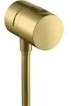 Schlauchanschluss AXOR UNO2 FIXFIT STOP DN 15, mit Abstellventil brushed brass