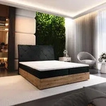 Masseno Boxspringbett VELLANO 140x200 cm Komplett-Set mit Bonell Matratze und Topper,