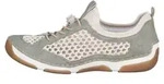 Rieker Damen Halbschuhe Oliv Modell 5596052 - Wei&szlig;/Braun - 36