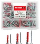 Fischer 544546 Duopower Kit Universald&uuml;bel mit Schraube, farblos.