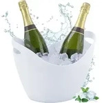 Relaxdays Sektk&uuml;hler, Flaschenk&uuml;hler, 8 Liter Volumen, Getr&auml;nke k&uuml;hlen,