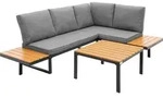 ML-Design Gartenm&ouml;bel Set 3 tlg Terrassenm&ouml;bel mit Couchtisch Kissen...
