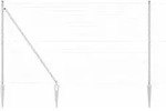 vidaXL Schwei&szlig;drahtzaun mit Spikes 10 x 1,6 m (B x H) - Silber