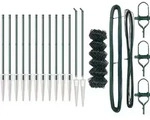 vidaXL Schwei&szlig;drahtzaun mit Spikes 25 x 0,8 m (B x H) - Gr&uuml;n
