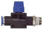 Riegler 3/2-Wegeventil &raquo;Blaue Serie&laquo;, Steckanschluss, R 1/4 au&szlig;en &Oslash; 10mm