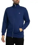 GANT Regular Shield Trainingsjacke mit durchgehendem Rei&szlig;verschluss, Blau M -...