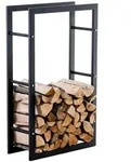 CLP Kaminholzst&auml;nder Keri V3 schwarz 25x60x100 cm - Schwarz