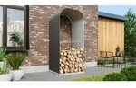 Vitavia Kaminholzregal "Lignum 858" granit 86 x 99 x 223 cm (hoch) - Grau