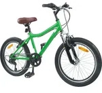 vidaXL Kinderfahrrad 20 Zoll 6-Geschwindigkeit f&uuml;r 6-11 Jahre alt Gr&uuml;n - Gr&uuml;n