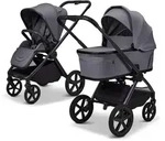 Moon Gio Fold Kombikinderwagen / 2in1 Kinderwagen, Farbe/Dessin:Graphite