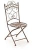 CLP Stuhl Indra handgefertigter Gartenstuhl aus Eisen, Farbe:weiß