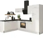 Optifit Winkelk&uuml;che ohne Ger&auml;te Rurik986 270 cm wei&szlig; gl&auml;nzend zerlegt...