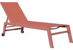 Sonnenliege BARBADOS aus Textilene Terracotta - Aluminium Terracotta - Orange