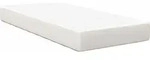 vidaXL Bettmatratze mit Matratze Creme 80 x 200 cm Stoff - Creme