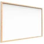 ALLboards Whiteboard mit Holzrahmen 120x90cm Magnettafel Wei&szlig; Magnetisch, Trocken