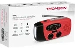 Thomson RT260R rt Notfallradio UKW,Kurbel/Solar/USB-C,2000mAh - Rot
