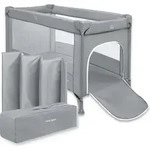 Faltbares Reisebett f&uuml;r Babys &ndash; Happy Traveller BASIC, Grau - Grau