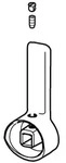 Hansa 59914001 Hebel HANSALIGNA 59914001 2.5 chr - Silber