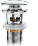BEARWARE Ablaufgarnitur mit &Uuml;berlauf St&ouml;psel - Messing verchromt &ndash; 11/4 Zoll &ndash;