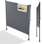 Juskys Senkrechtmarkise Barbados 200x310 cm - Sonnenschutz, Sichtschutz, ausziehbar -
