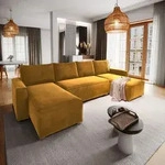 Masseno Ecksofa DENI mit Schlaffunktion U-Form, Sofa mit Bettkasten,...