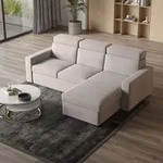 Masseno Ecksofa PADWA mit Schlaffunktion L-Form, Sofa mit Bettkasten,...