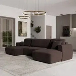 Masseno Ecksofa SENTUM K mit Schlaffunktion U-Form, Sofa mit Bettkasten,