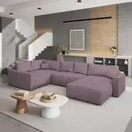 Masseno Ecksofa VELAMI L-S mit Schlaffunktion U-Form, Sofa mit Bettkasten,