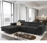 Masseno Ecksofa ELMA L-S mit Schlaffunktion L-Form, Sofa mit Bettkasten,