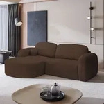 Masseno Ecksofa AMILIA L-S mit Schlaffunktion L-Form, Sofa mit Bettkasten,