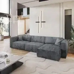 Masseno Ecksofa TOLMO P mit Schlaffunktion L-Form, Sofa mit Bettkasten,