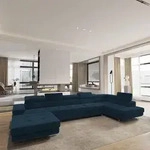 Masseno Ecksofa TORIVA R-S mit Schlaffunktion U-Form, Sofa mit Bettkasten,