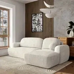 Masseno Ecksofa MODENZA P R-S mit Schlaffunktion L-Form, Sofa mit Bettkasten,
