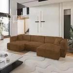 Masseno Ecksofa SARMO mit Schlaffunktion U-Form, Sofa mit Bettkasten,...
