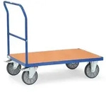 fetra 2500, Sperrholz, Stahl, Transportwagen, Blau, 500 kg, 4 Rad/R&auml;der, 16 cm