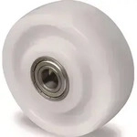 Ersatzrad Rad- 125 mm Tragfhigkeit 700 kg Polyamid wei Achs- 10 mm Nabenlnge 45/47 mm
