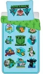 Minecraft Design Kuschelige Bettw&auml;sche Baumwolle, 140x200 cm & 70x90 cm -