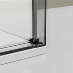 Eckdusche mit Schiebet&uuml;r Soft-Close DX906 FLEX - 8 mm - Nano Echtglas -...