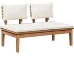 vidaXL Gartensofa-set 5 pcs Braun und Creme - Braun