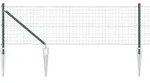 vidaXL Schwei&szlig;drahtzaun mit Spikes 50 x 0,4 m (B x H) - Gr&uuml;n