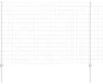 vidaXL Geschwei&szlig;ter Drahtzaun 10 x 1,5 m (B x H) Feuerverzinkter Stahl - Silber